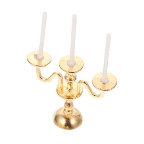 VICASKY Lebensmittelspielzeugmodell Mit Kerzenlampe Künstliche Kerze Miniatur Puppenständer Kleiner Kerzenhalter Flackern Ornamente Puppenkerze Leuchter Fee Legierung Golden VICASKY Lebensmittelspielzeugmodell Mit Kerzenlampe Künstliche Kerze Miniatur Puppenständer Kleiner Kerzenhalter Flackern Ornamente Puppenkerze Leuchter Fee Legierung Golden von VICASKY