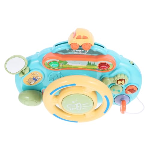VICASKY Lenkrad Kindersimulationsspielzeug Musikspielzeug Auto lenkradbezug Fahrsimulatorspielzeug Lenkradspielzeug für Kindersimulation Fahrspielzeug Plastik von VICASKY
