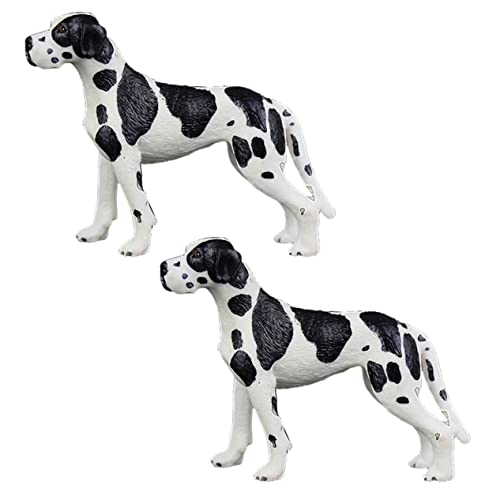 VICASKY Lernhund Modell Getüpfelter Hund Deko Hund Figur Solider Gescheckter Hund Welpen Ornament Für VICASKY Lernhund Modell Getüpfelter Hund Deko Hund Figur Solider Gescheckter Hund Welpen Ornament Für von VICASKY