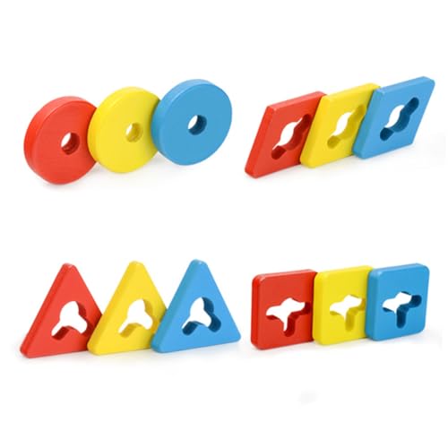 VICASKY Lernspielzeug Aus 1 Set Geometrisches Puzzle Für Pädagogisches Mit Bunten Bauklötzen Frühe Bildung Für Kleinkinder Und Vorschulkinder VICASKY Lernspielzeug Aus 1 Set Geometrisches Puzzle Für Pädagogisches Mit Bunten Bauklötzen Frühe Bildung Für Kleinkinder Und Vorschulkinder von VICASKY