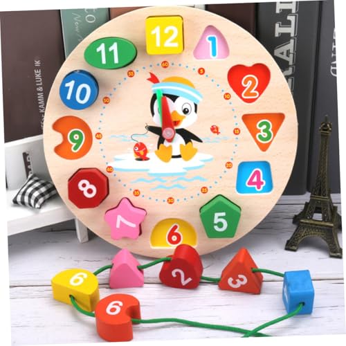 VICASKY Lernuhr Holzspielzeug für Jahre Bunte Pinguin Form Zahlen und Farberkennung Analoges Zeitverständnis Pädagogisches Lernspielzeug zur Uhrzeitvermittlung VICASKY Lernuhr Holzspielzeug für Jahre Bunte Pinguin Form Zahlen und Farberkennung Analoges Zeitverständnis Pädagogisches Lernspielzeug zur Uhrzeitvermittlung von VICASKY
