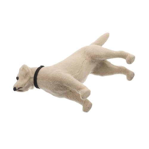 VICASKY Lifelike Labrador Hund Figur Realistische Detaillierte Hundefigur Simulationshunde Modell Tierfigur Hund Spielzeug Desktop Orament von VICASKY