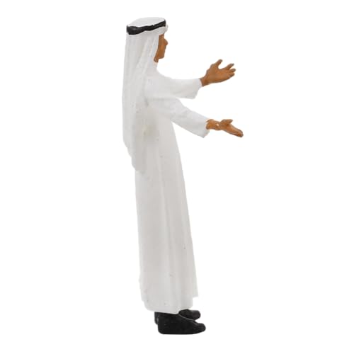 VICASKY Little Man Model Menschenfiguren für winzige Menschenfiguren Miniaturfiguren Menschen Zahlen winzige Leute Spielzeugfiguren Menschen Menschen Figuren Harz Weiß von VICASKY