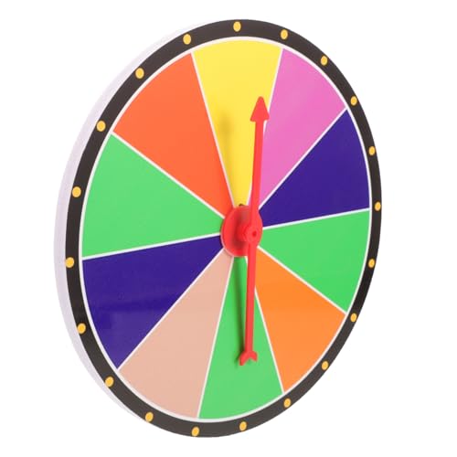 VICASKY -Plattenspieler Drehrad Für Preise Spielrad Drehscheibe Verlosen Großes Rad Spiel Spinnrad Artikel Tragbar Einarmiger Zappeln Farbkreis PVC von VICASKY