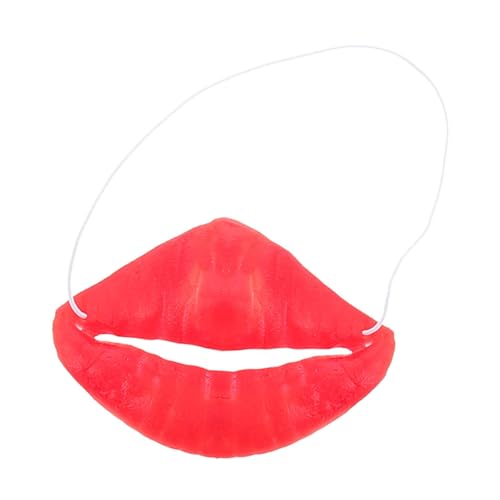 VICASKY Lustige Mundspielzeug Lustige Rote Lippen Im Gesicht Rote Lippen Requisiten Streich-Gadgets Halloween-Wurst-Mund- Kniffliger Streich Aprilscherz-gefallen Streichkacke Emulsion VICASKY Lustige Mundspielzeug Lustige Rote Lippen Im Gesicht Rote Lippen Requisiten Streich-Gadgets Halloween-Wurst-Mund- Kniffliger Streich Aprilscherz-gefallen Streichkacke Emulsion von VICASKY
