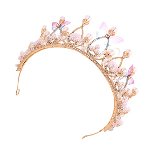 VICASKY Mädchen Tiara Krone für Geburtstagsfeier Perlen Haarschmuck Krone Headdress für Cosplay und Festlichkeiten Bequem und Sicher zu Tragen VICASKY Mädchen Tiara Krone für Geburtstagsfeier Perlen Haarschmuck Krone Headdress für Cosplay und Festlichkeiten Bequem und Sicher zu Tragen von VICASKY
