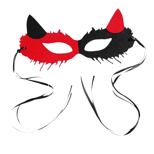 VICASKY Mardi Gras Fox Mask für Halbgesichtsmaske für Halloween Karneval und Maskenbälle Damenmaske mit Trageband für Unvergessliches von VICASKY