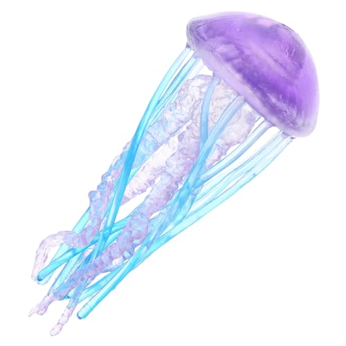 VICASKY Marinemodell Dekorationen Figuren Aquariumdekoration aus Vulkangestein Tischquallenfigur Bausatz Animal Figures plastikenten unterwasserwelt mockin Quallenstatue Meerestiermodell von VICASKY