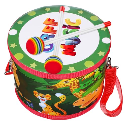 VICASKY Marschtrommel mit Tragegurt Schlagzeug Musikinstrument Lernspielzeug für Kleinkinder Jungen Mädchen Ab Jahren Kreative Doppelseitige Muster Fördert Rhythmus und Konzentration VICASKY Marschtrommel mit Tragegurt Schlagzeug Musikinstrument Lernspielzeug für Kleinkinder Jungen Mädchen Ab Jahren Kreative Doppelseitige Muster Fördert Rhythmus und Konzentration von VICASKY