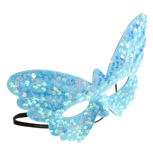 VICASKY Maske Halloween Schmetterling Mardi Gras Mask Polyester Sky-blue von VICASKY