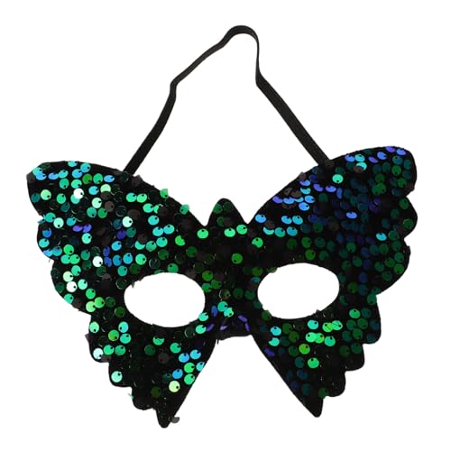 VICASKY Maske Schmetterling Halloween Mardi Gras Mask Green Pailletten von VICASKY