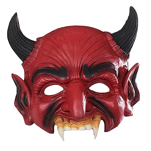 VICASKY Cosplay Maske Furry Demon Horror Scary Gesichtsbedeckung Maskerade Maske Nonnenkostüme Pu Leichte Halloween Kostüme Requisiten von VICASKY