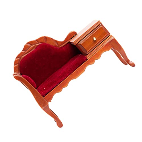 VICASKY Maßstab Holz und Mini Haus Sofa mit Schublade DIY Puppenhaus Möbel Dekoratives Miniatur Wohnzimmer Zubehör Sicheres Kinderspielzeug VICASKY Maßstab Holz und Mini Haus Sofa mit Schublade DIY Puppenhaus Möbel Dekoratives Miniatur Wohnzimmer Zubehör Sicheres Kinderspielzeug von VICASKY