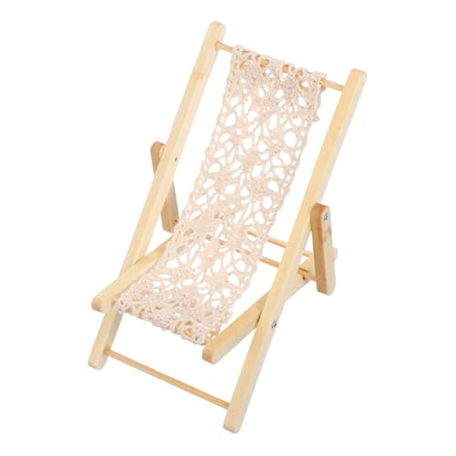 VICASKY Maßstab Kleine Faltbare Strandliege für Mini Garten Fensterdeko Leichtes Puppenzubehör für Kreative Bastelprojekte VICASKY Maßstab Kleine Faltbare Strandliege für Mini Garten Fensterdeko Leichtes Puppenzubehör für Kreative Bastelprojekte von VICASKY