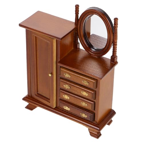 VICASKY Maßstab Retro Schminktisch Sicher für Mini Haus Dekoration und Puppen Zubehör VICASKY Maßstab Retro Schminktisch Sicher für Mini Haus Dekoration und Puppen Zubehör von VICASKY