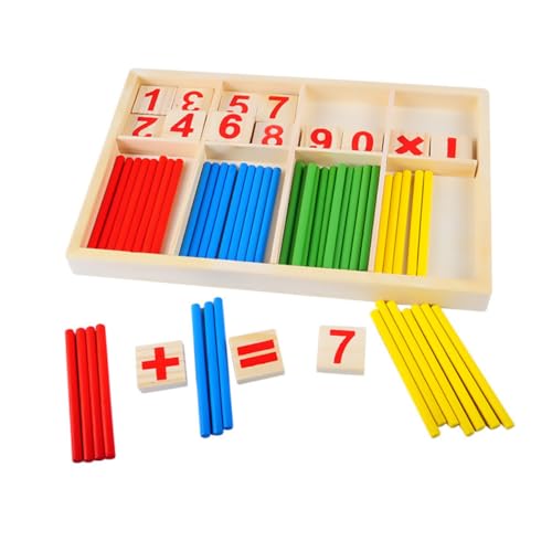 VICASKY Mathe Zählstäbchen Set Zahlen Lernspielzeug Für Kindergarten Frühkindliche Bildung Und Mathematische Pädagogisches Für Ab 3 Jahren von VICASKY