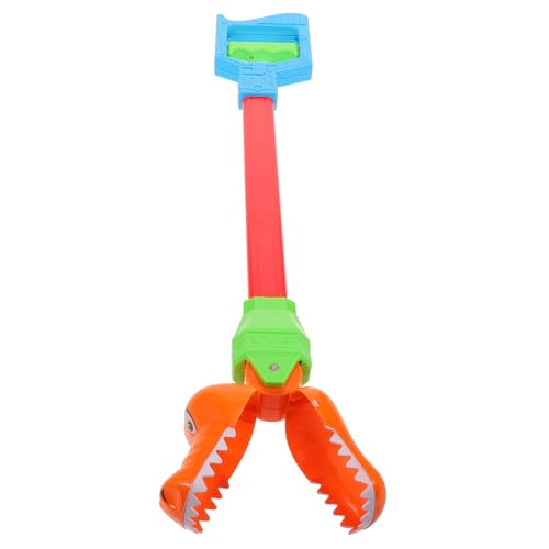 VICASKY Mechanischer Dinosaurier-tonabnehmerclip Greifspielzeug Lustige Roboter Handspielzeug Zubehör Sieb Müllklammer- Pick-up-Clip-spielzeuge Kinderspielzeug Plastik Orange von VICASKY
