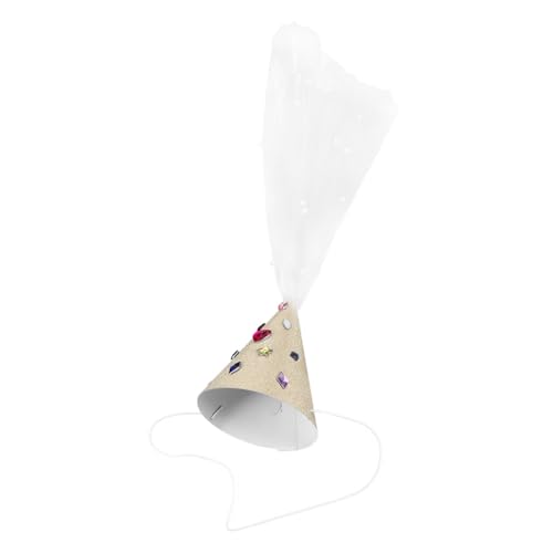 VICASKY Baby-party-geburtstagshut Bunter Netz-papierhut Mit Strasssteinen Für Jungen- Und Mädchenpartys VICASKY Baby-party-geburtstagshut Bunter Netz-papierhut Mit Strasssteinen Für Jungen- Und Mädchenpartys von VICASKY