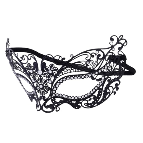 VICASKY Metallic Strass Halloween Maske aus Metall Elegante Modische Party Gesichtsmaske für Erwachsene Formstabil für Maskenball und Kostümfeier VICASKY Metallic Strass Halloween Maske aus Metall Elegante Modische Party Gesichtsmaske für Erwachsene Formstabil für Maskenball und Kostümfeier von VICASKY