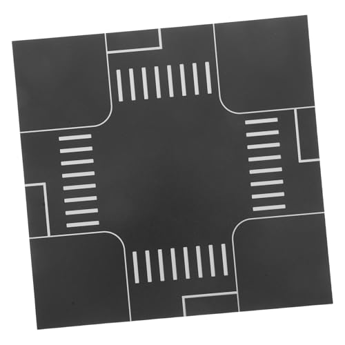VICASKY Micro Landscape Straßenmodell DIY mit Verkehrszeichen für Simulationsstraße für Stadtszenen und Lernspiel Kreatives Straßenbau und Verkehrserziehungsset von VICASKY