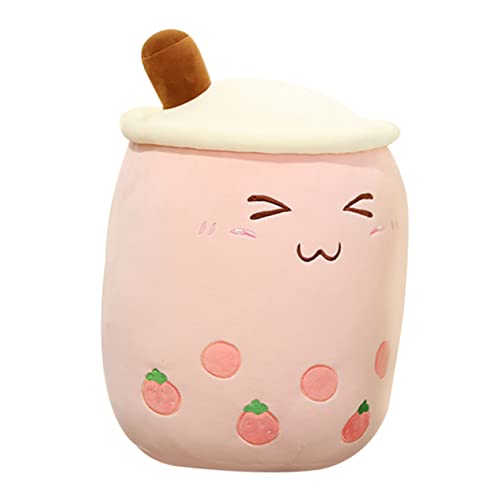 VICASKY Milchteetasse Puppe Kreative Puppen Schlafende Puppe Heimkissen Kissen Auto Wurfkissen Heimdekoration Kissen Werfen Kinderpuppenspielzeug Bequeme Puppen Rosa Daunen Baumwolle von VICASKY