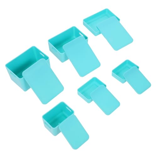 VICASKY Mini Aufbewahrungsboxen Mit Deckel Plastikbehälter Für Miniaturhäuser Kleine Dekorationen Und Puppenhaus Accessoires Stapelbar Und Vielseitig Einsetzbar von VICASKY