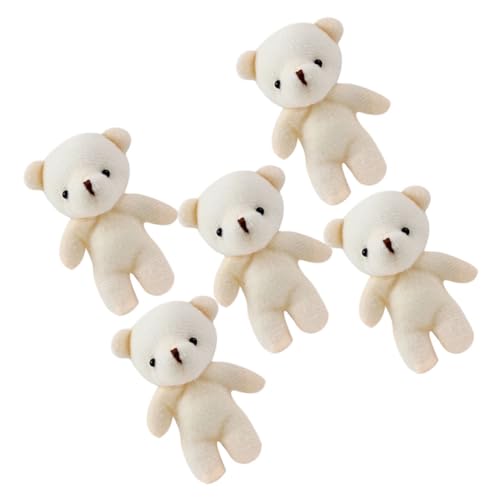 VICASKY Realistische 5pcs Mini Weiche Baumwolle Bär Spielzeug Für Jungen Und Mädchen Erwachsene Lebensechte Bär Puppen Hängen von VICASKY