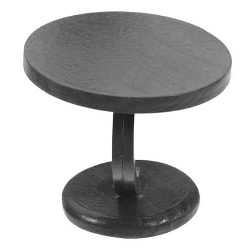 VICASKY Mini Couchtisch Modellbaubedarf Puppe Mini Stativ Plüschpuppe Cartoon Puppenzubehör Puppe Cartoon Puppenhaus Zubehör Couchtisch Puppenhaus Dunkelbraun Metall von VICASKY