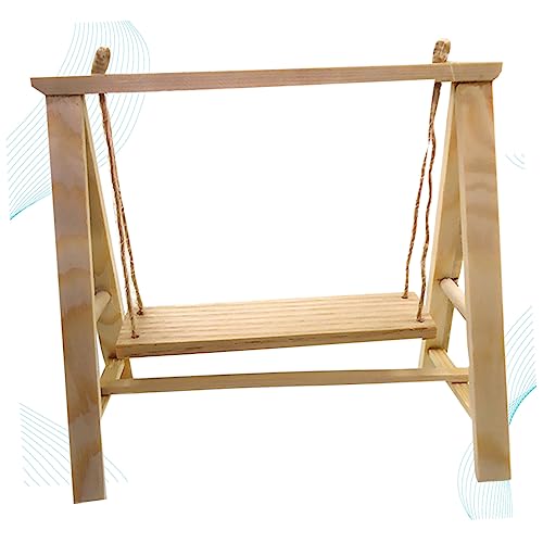 VICASKY Mini DIY Schwing Element Für Puppenhäuser Exquisites Holzspielzeug Für Garten Und Wohnraum Kreative Holzdekoration Für Kinderzimmer Und Freizeitgestaltung von VICASKY