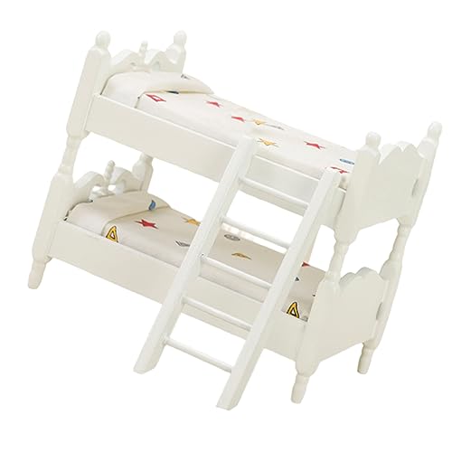VICASKY Puppenhausmöbel Schlafzimmerzubehör Miniatur-etagenbett Für Jungen- Und Mädchenzimmer Handwerkskunst VICASKY Puppenhausmöbel Schlafzimmerzubehör Miniatur-etagenbett Für Jungen- Und Mädchenzimmer Handwerkskunst von VICASKY