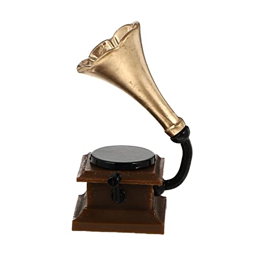 VICASKY Mini-Vintage-Modell-Phonograph Schreibtisch-Dekoration Harz-simulations-Phonograph Für Büro Und Wohnzimmer von VICASKY