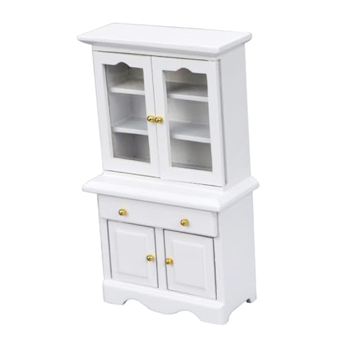 VICASKY Mini Haus Schrank mit Feiner Verarbeitung Hölzernes Möbelstück für Realistische Raumgestaltung zur Verschönerung von Miniaturwohnungen Leichtes und Glattes Holzmaterial für VICASKY Mini Haus Schrank mit Feiner Verarbeitung Hölzernes Möbelstück für Realistische Raumgestaltung zur Verschönerung von Miniaturwohnungen Leichtes und Glattes Holzmaterial für von VICASKY