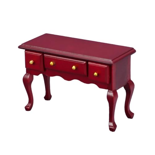 VICASKY Stabiles Mini-schreibtischmodell Aus Holz – Perfekt Für Die Puppenhausdekoration Und Kinderspielzeugsammlung VICASKY Stabiles Mini-schreibtischmodell Aus Holz – Perfekt Für Die Puppenhausdekoration Und Kinderspielzeugsammlung von VICASKY