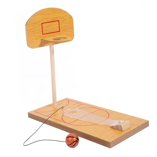 VICASKY Mini Holz Finger Basketballspiel Interaktives Indoor Tischspiel für Pädagogisches Basketball brettspiel Konzentration und Hand Augen koordination Langlebiges Holzspielzeug von VICASKY