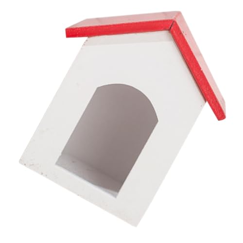 VICASKY Mini Holzhaus Deko Miniatur Hundehütte Modell Kompaktes Design Vielseitig Platzsparend Realistisch Detailgetreu Weiß VICASKY Mini Holzhaus Deko Miniatur Hundehütte Modell Kompaktes Design Vielseitig Platzsparend Realistisch Detailgetreu Weiß von VICASKY