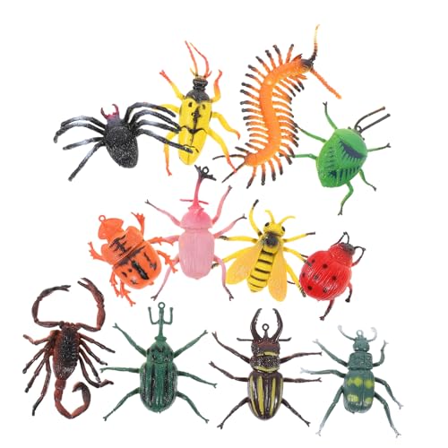 VICASKY Mini Insektenfiguren aus Robustem PVC Realistische Insektenmodelle mit Detailreicher Bemalung Pädagogisches und Halloween Dekoration Geeignet für Sammler VICASKY Mini Insektenfiguren aus Robustem PVC Realistische Insektenmodelle mit Detailreicher Bemalung Pädagogisches und Halloween Dekoration Geeignet für Sammler von VICASKY
