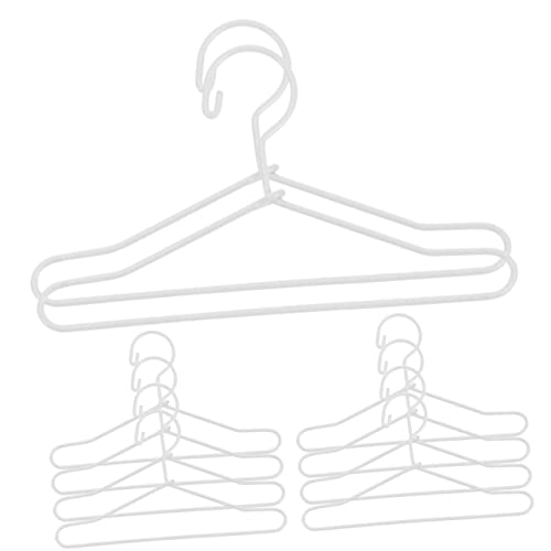 VICASKY Mini House Supplies Kleiderbügel Für Puppen Mini-kleidergarderobe Metall Weiß 10 Stück VICASKY Mini House Supplies Kleiderbügel Für Puppen Mini-kleidergarderobe Metall Weiß 10 Stück von VICASKY
