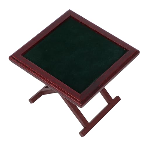VICASKY Mahjong-spieltisch Aus Holz Für Puppenhäuser – Miniatur-Accessoire Ideal Zum Sammeln Und Dekorieren von VICASKY