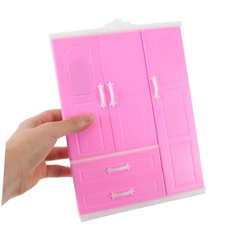 VICASKY Mini Princess Garderobe Möbel für Puppenhaus Miniatur-Puppenstubenmöbel Miniatur Kleiderschrank Puppenhaus Kleiderschrank Puppenmöbel Puppenhausschrank Nachttische Plastik Rosa VICASKY Mini Princess Garderobe Möbel für Puppenhaus Miniatur-Puppenstubenmöbel Miniatur Kleiderschrank Puppenhaus Kleiderschrank Puppenmöbel Puppenhausschrank Nachttische Plastik Rosa von VICASKY