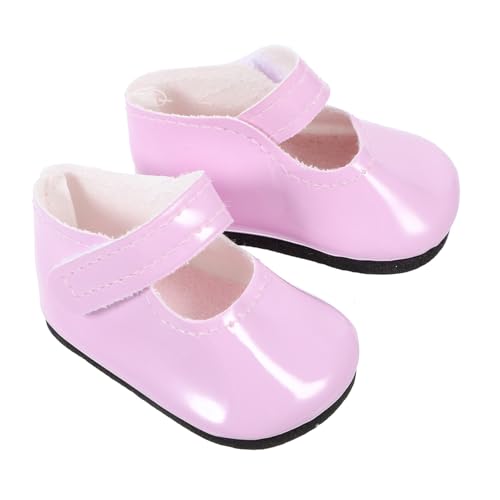 VICASKY Mini Puppenschuhe für Mädchenpuppe Pinke Ersatz Lederschuhe als Mini Szene Requisite und Dekoration für Puppenhaus und Langlebig VICASKY Mini Puppenschuhe für Mädchenpuppe Pinke Ersatz Lederschuhe als Mini Szene Requisite und Dekoration für Puppenhaus und Langlebig von VICASKY