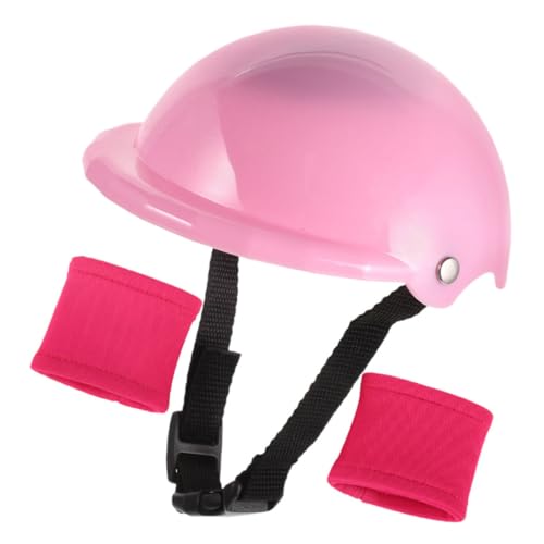VICASKY Mini Sporthelm und Knieschoner für Puppen Realistisches Schutz und Sportzubehör Langlebiges Passgenaues Puppen Accessoire für Vielseitiges Rollenspiel und Verkleidung von VICASKY