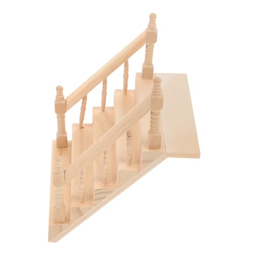 VICASKY Mini-treppenhandlauf Miniatur-puppenhaustreppe Holztreppe Für Spielhaus Spielzeug Für Fantasievolles Spielen Von Kindern VICASKY Mini-treppenhandlauf Miniatur-puppenhaustreppe Holztreppe Für Spielhaus Spielzeug Für Fantasievolles Spielen Von Kindern von VICASKY
