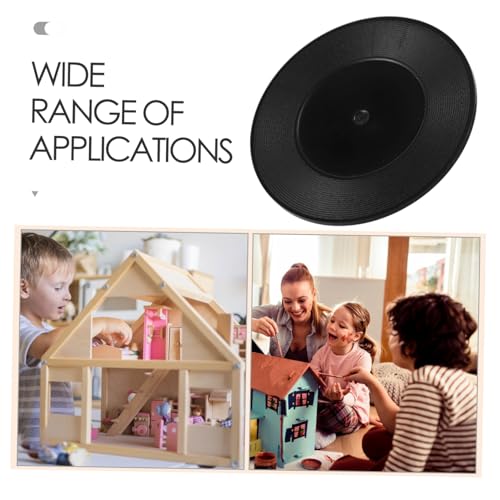 VICASKY Mini Vinyl Schallplatte Puppenhaus Zubehör Vintage Musik Dekoration Miniatur Plattensammlung für DIY Puppenhaus Musikzimmer von VICASKY