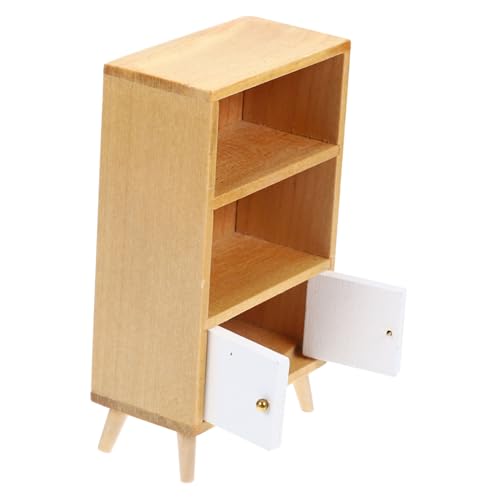 VICASKY Mini Vitrine Mini -bücherregal Mini-bücher Puppenhaus Miniatur Mini Möbel Minischrank Für Mini-holzschrank Bücherregal-Modell Hölzern VICASKY Mini Vitrine Mini -bücherregal Mini-bücher Puppenhaus Miniatur Mini Möbel Minischrank Für Mini-holzschrank Bücherregal-Modell Hölzern von VICASKY