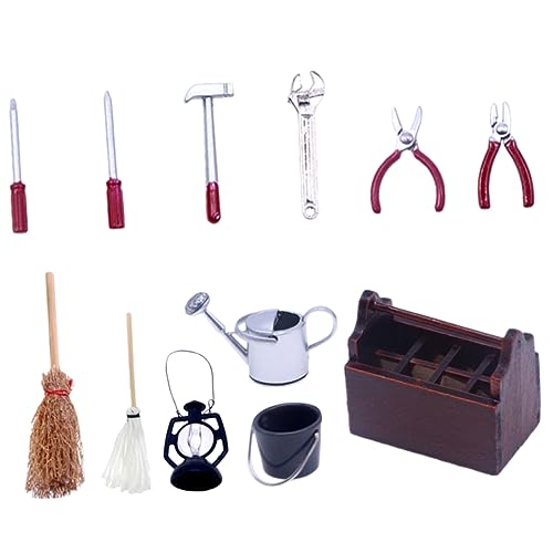 VICASKY Werkzeugkasten Mini Werkzeugkasten Set Für Puppenhaus Zubehör Für Die Kreative Gestaltung Von Miniaturwohnungen Und Szenarien Ideal Für Und Bastelprojekte VICASKY Werkzeugkasten Mini Werkzeugkasten Set Für Puppenhaus Zubehör Für Die Kreative Gestaltung Von Miniaturwohnungen Und Szenarien Ideal Für Und Bastelprojekte von VICASKY