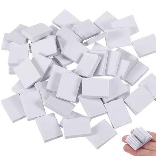 VICASKY Mini-bücher, Miniatur-bücherregal, Puppenhaus-Buch, Miniatur, 50 Stück, Weiße Modelle, Maßstab 1:12, Winziges Leeres Notizbuch, Spielzeughaus-eröffnungsornament von VICASKY