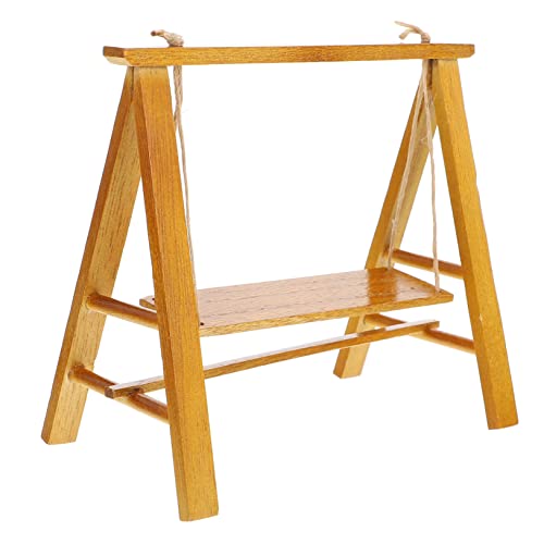 VICASKY Mini schaukel sicherheitsleine für kinderspielzeuge Schaukel Kinderzimmer Dekoration Mini-Schaukelverzierung dekorative Minischaukel Holz VICASKY Mini schaukel sicherheitsleine für kinderspielzeuge Schaukel Kinderzimmer Dekoration Mini-Schaukelverzierung dekorative Minischaukel Holz von VICASKY