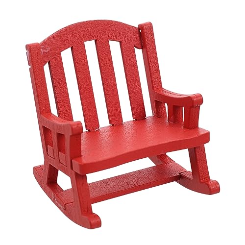 VICASKY Mini-schaukelstuhl-Modell Mini-schaukelstühle Wohnkultur Miniaturmodell Miniaturspielzeug Miniaturstühle Zum Basteln Minimöbel Für Mini Möbel Dekorative Wohnaccessoires Hölzern Rot VICASKY Mini-schaukelstuhl-Modell Mini-schaukelstühle Wohnkultur Miniaturmodell Miniaturspielzeug Miniaturstühle Zum Basteln Minimöbel Für Mini Möbel Dekorative Wohnaccessoires Hölzern Rot von VICASKY