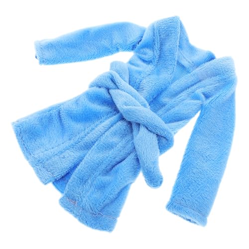 VICASKY Miniatur Bademantel für Puppen Weicher Vielseitige Passform Einfache Farbe Tragbar als Puppenhaus Zubehör und Puppenkleidung für Babypuppen von VICASKY