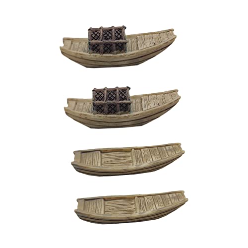 VICASKY Miniatur Boot Deko Set – 4 Stück Kanufiguren Aus Holz Und Plastik Für Aquarien Und Mikrolandschaften - Ideal Für Kreative Dekoration Und Stilvolle Aquariengestaltung VICASKY Miniatur Boot Deko Set – 4 Stück Kanufiguren Aus Holz Und Plastik Für Aquarien Und Mikrolandschaften - Ideal Für Kreative Dekoration Und Stilvolle Aquariengestaltung von VICASKY